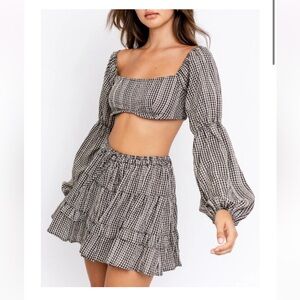 Le Lis ruffle skirt